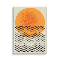 Vente en gros de lignes abstraites sur toile imprimée peinture géométrie art mural salon pour décoration murale