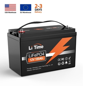 米国現地在庫 <span class=keywords><strong>12V</strong></span> 100Ah LiFePO4バッテリー ディープサイクル スマートBMS エネルギー貯蔵 RV・船舶用 卸売販売業者供給 - Product Image 1