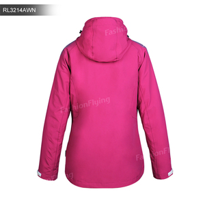 Coupe-vent extérieur imperméable 3 en 1 <span class=keywords><strong>Veste</strong></span> de randonnée pour <span class=keywords><strong>femme</strong></span> Mode intérieure avec <span class=keywords><strong>polaire</strong></span> Manteau chaud pour <span class=keywords><strong>femme</strong></span> - Product Image 2