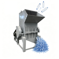 Ligne de production industrielle de recyclage de déchets plastiques avec broyeur et déchiqueteur automatiques