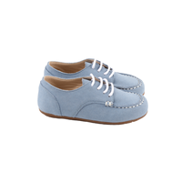Chaussures mocassins en cuir véritable bleu, design classique de chaussures bateau, semelle respirante et flexible, parfaites pour un usage quotidien et décontracté