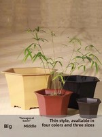 Jardinières en résine de style chinois, carrées et hexagonales, 30 cm de diamètre, pour orchidées Phalaenopsis et fleurs, utilisation sur bureau, vente directe d'usine
