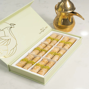 Sang trọng hồi giáo EID mubarak ramanda baklava ngày hộp quà tặng có thể tái chế màu xám Hội Đồng Quản trị hộp vuông <span class=keywords><strong>Biscuit</strong></span> hộp - Product Image 5