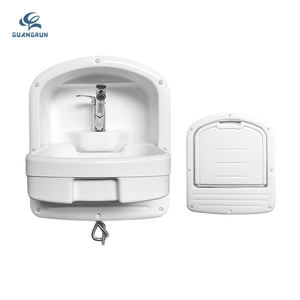 <span class=keywords><strong>Lavandino</strong></span> da <span class=keywords><strong>Bagno</strong></span> Moderno in Acrilico Bianco Incorporato Pieghevole Spessore 5mm Leggero 464*546.7*153mm per <span class=keywords><strong>Camper</strong></span> Roulotte Rimorchio Tiny House - Product Image 6