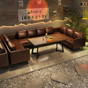 Mesa de silla de <span class=keywords><strong>Bar</strong></span> de limpieza de estilo Industrial para cafetería, cafetería, <span class=keywords><strong>música</strong></span>, comedor, barbacoa al aire libre, estilo de Camping de madera para Pub - Product Image 4