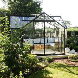 Serre de jardin en verre trempé de style Victorina avec cadre en aluminium, revêtement en poudre écologique, marque <span class=keywords><strong>Vitavia</strong></span> pour cour - Product Image 4