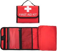 Sac de premiers secours rouge compact très vendu pour la maison, sac isotherme médical de voyage, trousse de premiers secours pour animaux de compagnie pour le camping, la randonnée et la voiture