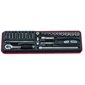 KOKEN - ENH2003 Jeu de douilles 1/4 ''dans un étui (26 pièces) -ENSEMBLES DE CLIQUET ET DE DOUILLES EAN 4991644230020 1/4" - Product Image 1