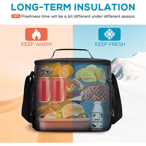 High Quality 16 Cans Cooler <b>Bag</b> Insulated Dual Compartment <b>Lunch</b> <b>Bag</b> With Soft Leakproof Liner Leakproof PEVA Picnic <b>Bag</b> - Product Image 3