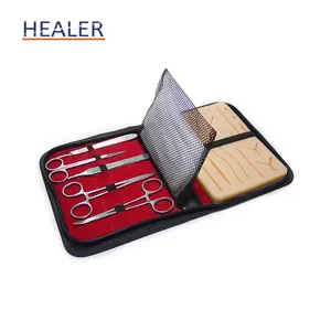 Kit de Sutura para Estudantes de Medicina com Almofada de Pele de Silicone Modelo de Órgão para Treinamento de Sutura para Escolas e Escolas de Medicina