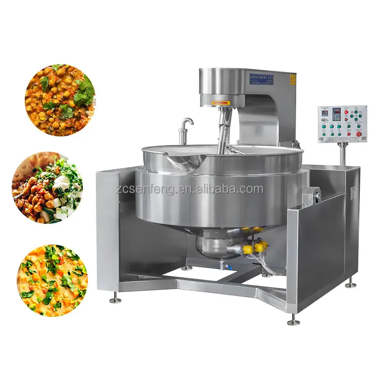 Chili Sauce Cooking Kettle Low Price Commercial Big Capacity Gas Cooking Kettle Chili Sauce Cooking Mixer Machine Caramel Sauce Cooking Mixer