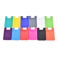 Portafoglio promozionale in silicone di alta qualità per cellulare porta carte di credito in silicone adesivo economico