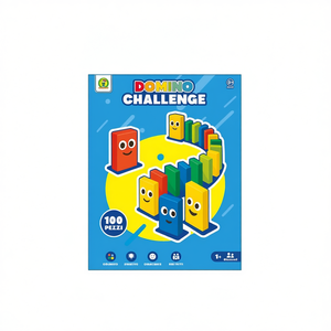 Jeu de défi Domino 100 pièces, coloré, créatif et amusant pour les enfants de 3 ans et plus - Product Image 1
