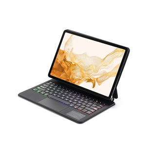 Ốp bàn phím ma thuật cho máy tính bảng Samsung Galaxy S9 FE +/S9 + Plus/S8 Plus/S7 FE/S7 Plus (12.4 inch)-Đèn nền <span class=keywords><strong>7</strong></span> màu - Product Image 1