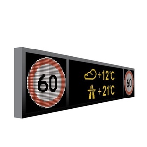 Pantalla LCD para Exteriores de 16:9 con Visualización de Texto en Tiempo Real, Alto Brillo, Señalización de Seguridad Vial Guangan GA-TDB-101, Píxeles de 10 mm - Product Image 1