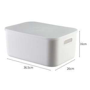 Medium Storage <b>Box</b> 36.5x26x16cm With Lid Stackable For Bathroom Kitchen <b>Makeup</b> Organizers - Product Image 1