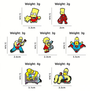 Pin <span class=keywords><strong>de</strong></span> Solapa <span class=keywords><strong>de</strong></span> Metal Esmaltado <span class=keywords><strong>de</strong></span> Los <span class=keywords><strong>Simpson</strong></span> (Homer, <span class=keywords><strong>Bart</strong></span>, Lisa) <span class=keywords><strong>de</strong></span> Animación Americana para Mochila, Sombrero, Regalo - Product Image 4