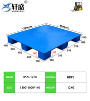 NEXARA Ensemble Durable HDPE 1210 1200*1000*140mm Surface Plate Neuf Coureur Euro Palette en Plastique pour Expédition