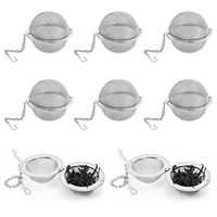 YOPUJIU Infuseur à thé en acier inoxydable réutilisable, boule à thé en maille extra fine, filtre diffuseur pour le brassage