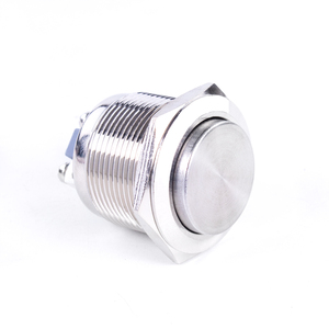 Interrupteur à <span class=keywords><strong>bouton</strong></span>-poussoir métallique HUSA, best-seller, 22 mm, sans éclairage, marche/arrêt, IP65, normal ouvert, momentané - Product Image 2