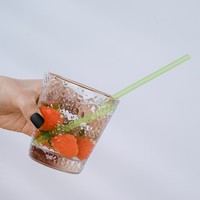 Pailles en riz jetables biodégradables de qualité alimentaire 200 mm Pailles à boire en riz naturel