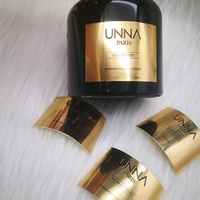 Bougie parfumée de luxe personnalisée Logo et étiquette d'emballage personnalisés Autocollants de mariage personnalisés pour pot de bougie