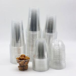 Tapa de plástico transparente desechable personalizada al por mayor de 90 mm para vasos, tapa/cubierta de PET sin vasos, muestras gratuitas - Product Image 4