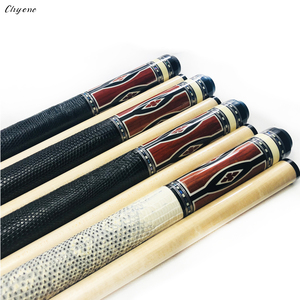 Chyone de 13mm rojo sander con incrustaciones de madera de taco de billar con 12pcs laminado eje hueco de concha de abulón de hecho a mano de billar taco de billar - Product Image 4