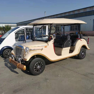 Scenic Manor Classic Electric Retro Ferry 4-Row 11-Seat Real Estate Sales Office RV Sightseeing 2 Stroke Golf Carts - Product Image 6