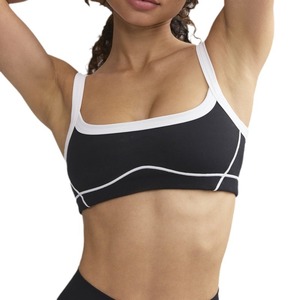 Completo Sportivo Traspirante Solido ad Alta Elasticità con Top a Contrasto e Pantaloni a Tromba Modellanti per Yoga e Fitness - Product Image 5