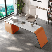 Bureau de direction moderne, finition brillante, bureau de direction pour immeuble de bureaux