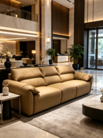 Günstiges Maßgefertigtes Farbiges Kunstleder-Ecksofa-Set Modernes Design Umweltfreundlich Langlebiger Schwamm für Apartments, Schulen, Werkstätten