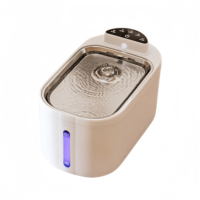 Fontaine à eau pour animaux détachable avec capteur de mouvement, sans fil, ultra silencieuse et facile à nettoyer