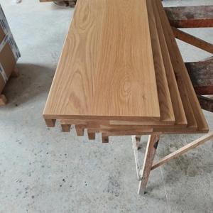 Marches et contremarches d'<span class=keywords><strong>escalier</strong></span> intérieures modernes en chêne rouge massif, revêtement de sol en bois pour appartement - Product Image 4