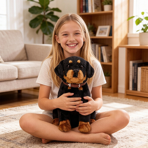 Peluche lestée de 2,0 kg pour chien avec étiquettes sensorielles anti-stress, oreilles grinçantes, perles de verre sans BPA, tissu Minky doux, jouet anti-anxiété pour enfants et adultes - Product Image 5