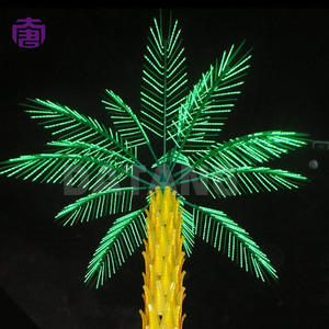 ไฟต้นมะพร้าว LED สำหรับทุกสภาพอากาศ โคมไฟสไตล์ทรอปิคอล สำหรับตกแต่งสวน ทางเดินริมชายหาด คาเฟ่ริมทะเล มีจำหน่าย - Product Image 1