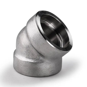 Top phổ biến tiêu chuẩn quốc gia chống lão hóa 90D 45d ASME b16.11 304 316L áp lực cao thép carbon ổ cắm 45 90 độ khuỷu tay - Product Image 6