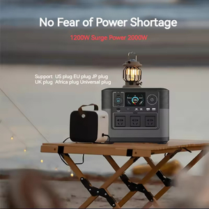 มีสินค้าในสต็อก สถานีไฟฟ้าพกพาสำหรับแคมป์ปิ้ง 1200W 1000WH  แบตเตอรี่สำรองพลังงานแสงอาทิตย์สำหรับใช้งานกลางแจ้ง 1000WH 120W พับเก็บได้ - Product Image 5