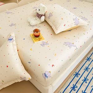 Cotton thân thiện với da được trang bị và tấm phẳng trải giường thoải mái - Product Image 5