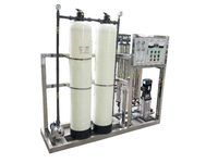 Système de traitement d'eau par osmose inverse (RO) à petite échelle 500 LPH avec moteur PLC, réservoir sous pression et pompe pour la filtration et la distribution de saumure