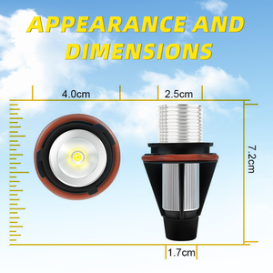 <span class=keywords><strong>Feux</strong></span> de jour à LED 5W <span class=keywords><strong>Angel</strong></span> <span class=keywords><strong>Eyes</strong></span> avec décodeur pour <span class=keywords><strong>BMW</strong></span> Série 5 <span class=keywords><strong>E39</strong></span>, phare antibrouillard - Product Image 2