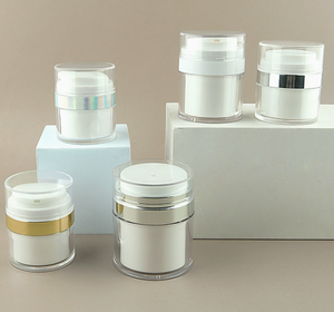 15g 30g 50g White Clear As PP Airless Jar Skin Care Cosmetic <strong>Container</strong> <strong>Push</strong>-<strong>type</strong> Vacuum Cream Bottle - Product Image 4