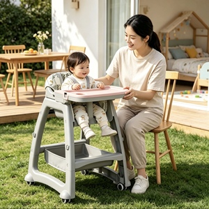 Silla Alta para Bebé Estilo KFC, Verificada, para Uso Comercial y Doméstico, Bandeja Ajustable en 4 Posiciones, Arnés <span class=keywords><strong>de</strong></span> 5 Puntos - Product Image 3