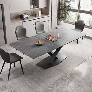 ชุดเฟอร์นิเจอร์ห้องรับประทานอาหารสไตล์วิคตอเรียน,เก้าอี้และโต๊ะรับประทานอาหารทำจากสเตนเลสสตีล6ที่นั่งสไตล์ตุรกีดีไซน์หรูหราทันสมัย - Product Image 2