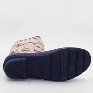 Unisex wasserdichte bedruckte Gummistiefel für Frauen Perfekt für die Landwirtschaft und das Gehen Bequeme Neopren-Gummistiefel Welly - Product Image 6