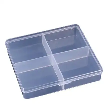 Şeffaf plastik saklama kutusu takı için PP kutuları boncuk takı kılıf vitrini organizatör konteyner