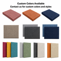 Panneau acoustique mural personnalisé recouvert de tissu, épaisseur 25 mm 50 mm, panneaux acoustiques insonorisants recouverts de tissu, fourniture pour projets