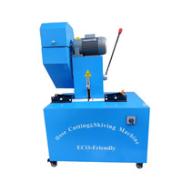 Máquina Cortadora y Peladora de Mangueras de Goma Flexible Automática de 2'' Más Popular, Máquina Cortadora de Mangueras Hidráulicas Ecológica Sin Polvo
