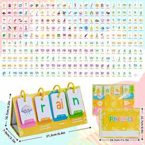Libro de Ortografía Digraph, Actividades Educativas <span class=keywords><strong>y</strong></span> de Aprendizaje para Niños, Tabla de Palabras de Doble Cara para Practicar la Ortografía - Product Image 3