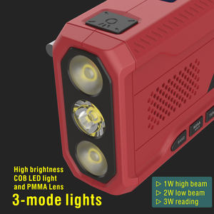 <span class=keywords><strong>Radio</strong></span> Darurat Putar Manual FM AM WB NOAA dengan Power Bank 4500mAh, <span class=keywords><strong>Radio</strong></span> Bertenaga Tangan untuk Bertahan Hidup di Luar Ruangan - Product Image 6